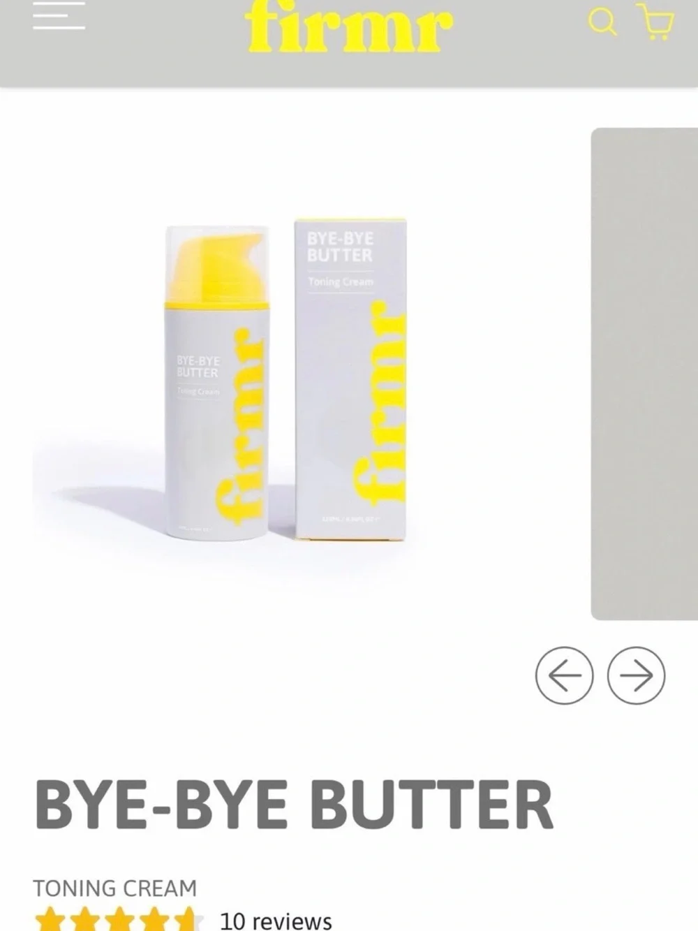 Firmr Bye Bye Butter Toning Cream